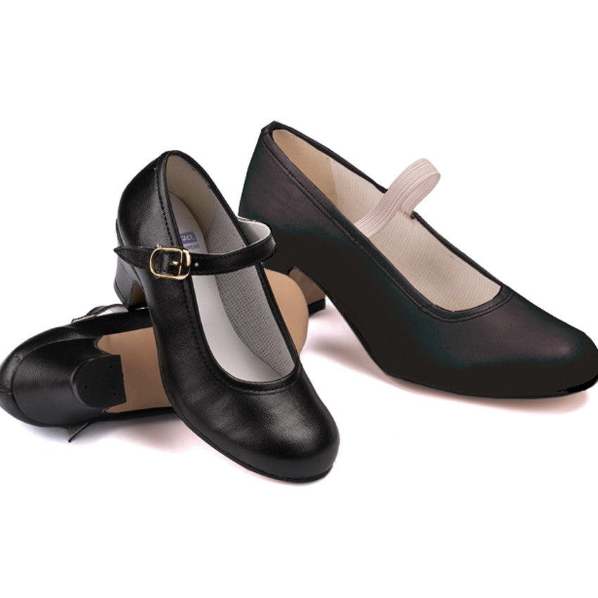 ZAPATOS DE FLAMENCO GITANILLA HEBILLA (Sintetico)
