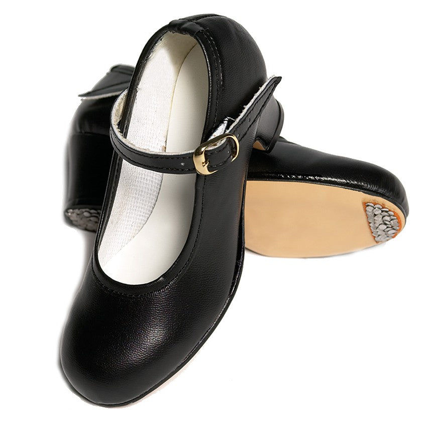 ZAPATOS DE FLAMENCO GITANILLA HEBILLA CLAVOS