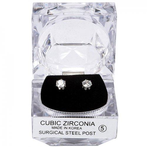 Earrings small CZ Post