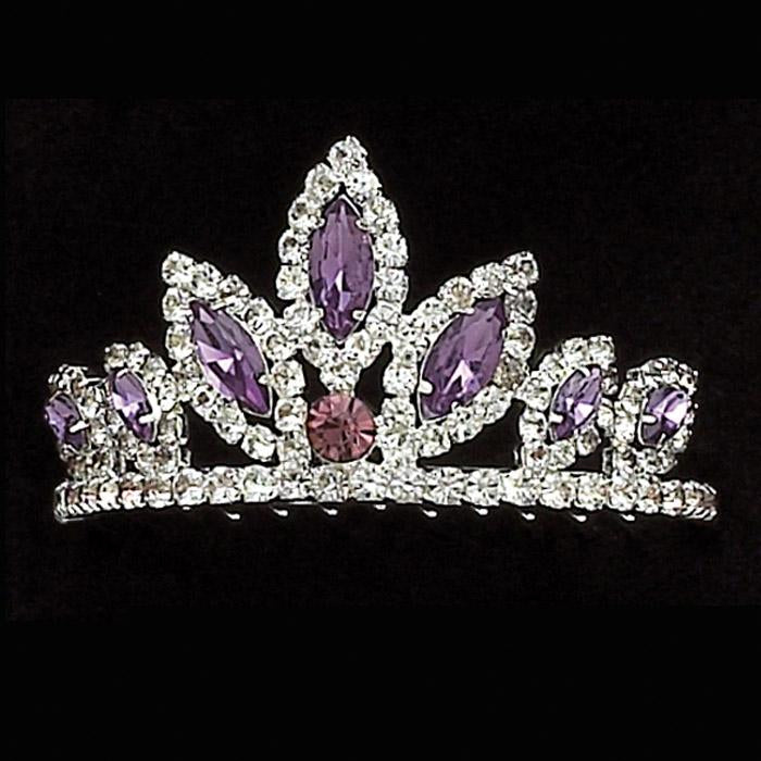 Rhinestone With Color Tiara