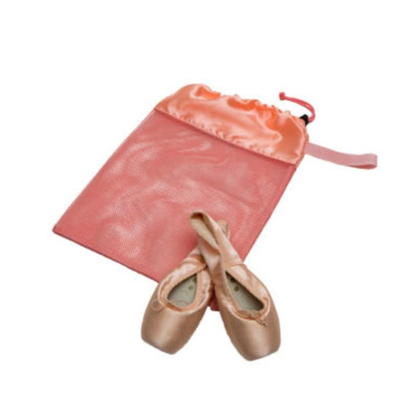 Mesh Shoe Bag-Peach